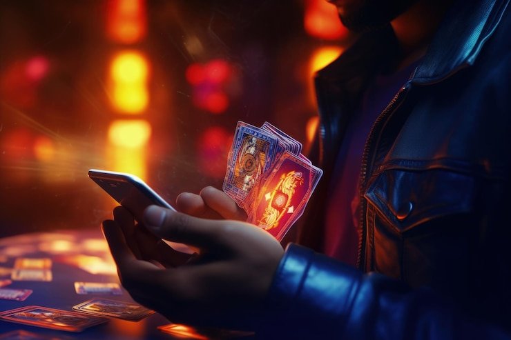 Pengguna mobile membaca cashback dengan teliti